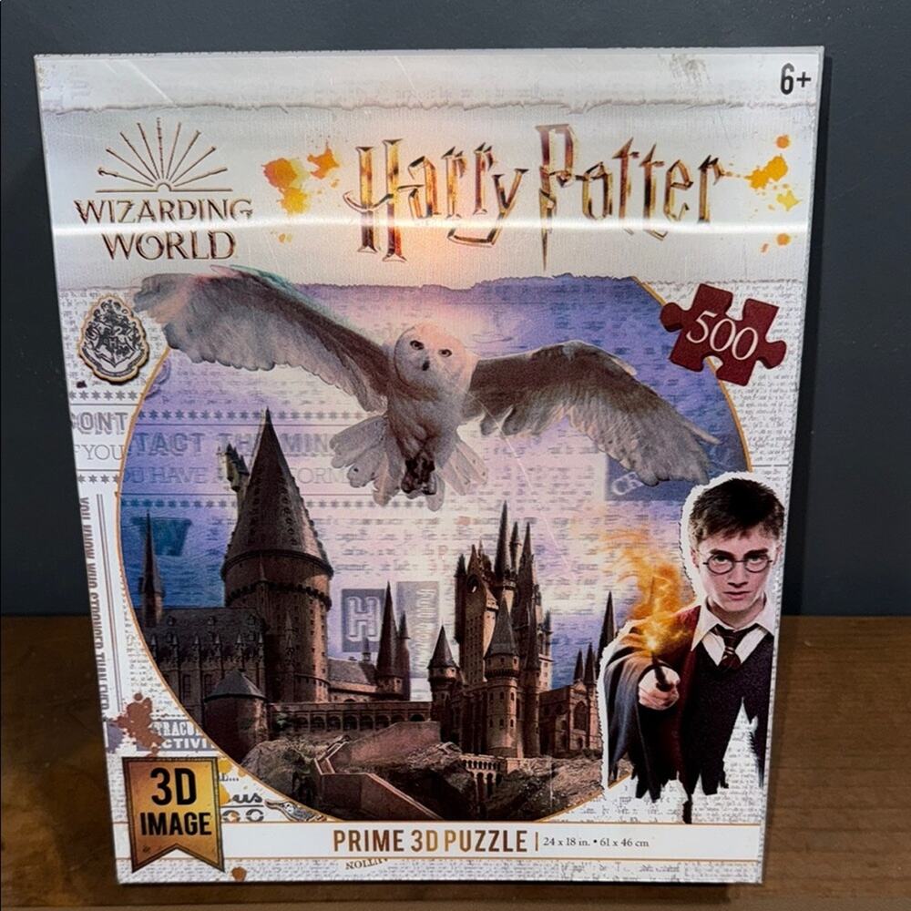 Wizarding World Harry Potter prime 500 piece 3d image puzzle 24 in X 18 in